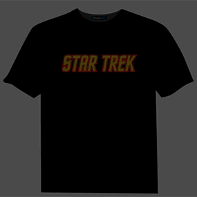 Star Trek The Next generation TV Show Logo Flashing Animated T Shirt LED Animation